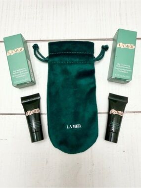 X2 La Mer The Revitalizing Hydrating Serum w Velvet Pouch